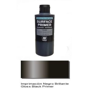 Apprêt noir brillant 200 ml de Vallejo 74660