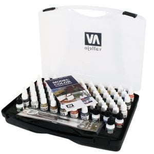 vallejo mecha paint colours complete case combinations acrylic basic brushes
