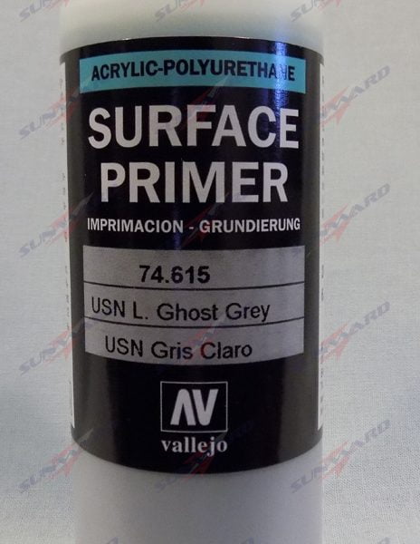 200ml Vallejo Primer Model Color Colour 74615 USN Light Ghost Grey Gray