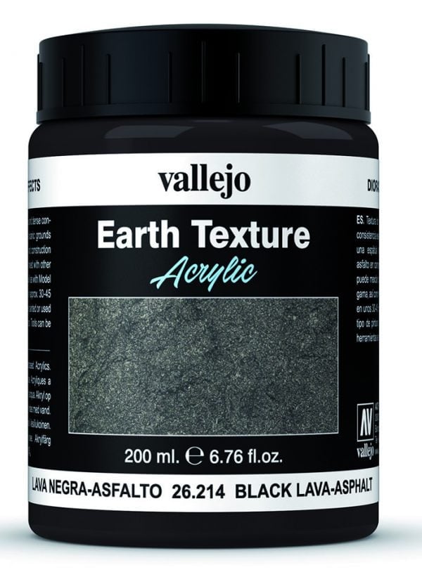 Black Lava Asphalt Texture by Vallejo 26214