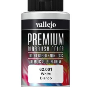 White Premium Airbrush Colour by Vallejo 62001 60ml