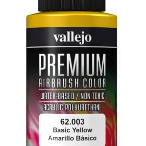 Vallejo 62003 Couleur Aérographe Premium Jaune Basique 60 ml