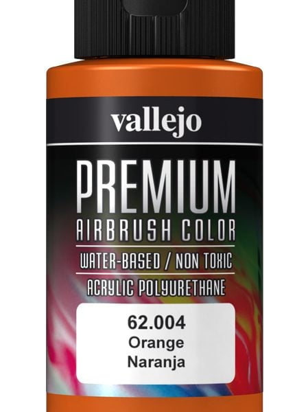 Orange Premium Airbrush Colour by Vallejo 62004 60ml