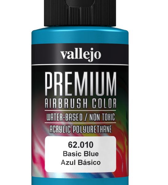 Basic Blue Premium Airbrush Colour by Vallejo 62010 60ml