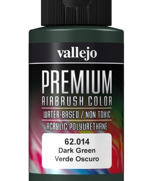 Dark Green Premium Airbrush Colour by Vallejo 62014 60ml