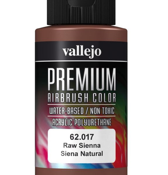 Raw Sienna Premium Airbrush Colour by Vallejo 62017 60ml
