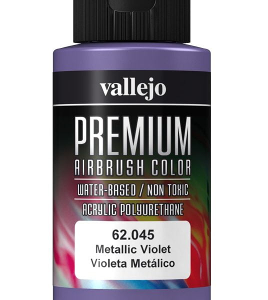 Metallic Violet Premium Airbrush Colour by Vallejo 62045 60ml