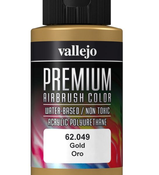 Gold Premium Airbrush Colour by Vallejo 62049 60ml