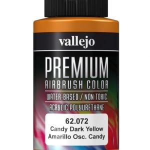 Couleur pour aérographe Candy Dark Yellow Premium par Vallejo 62072 60 ml