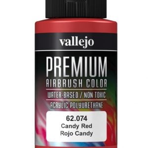 Couleur pour aérographe Candy Red Premium de Vallejo 62074 60 ml