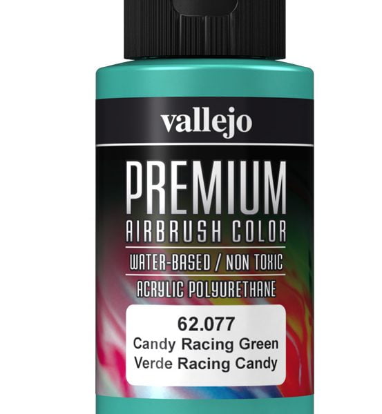 Candy Racing Green Premium Airbrush Colour by Vallejo 62077 60ml