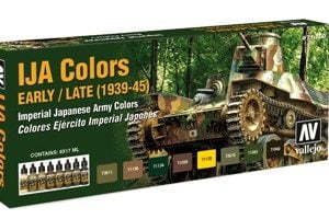 Set IJA Colors Early Late 1939 à 1945 par Vallejo 71160
