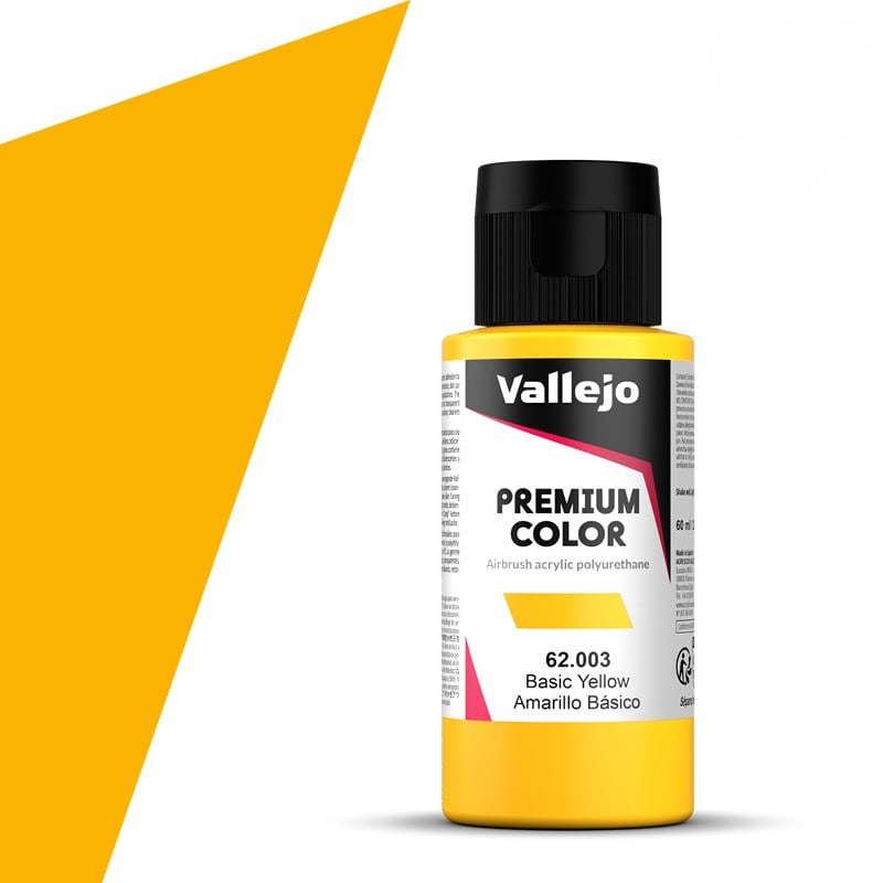 Vallejo Premium Color Basic Yellow 62003 60ml