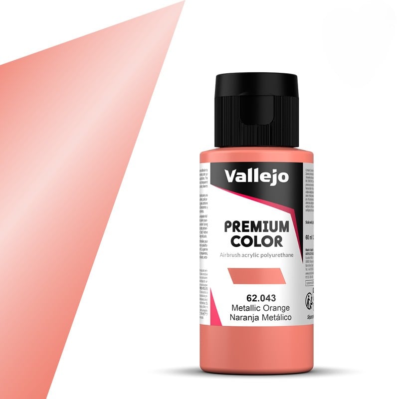 Vallejo Premium Color Metallic Orange 62043 60ml
