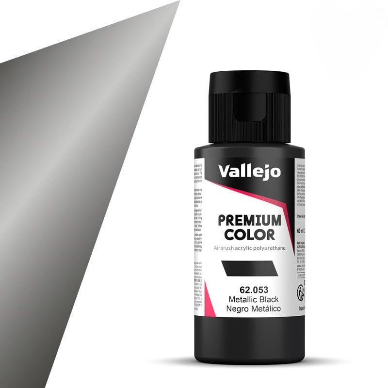 Vallejo Premium Color Metallic Black 62053 60ml
