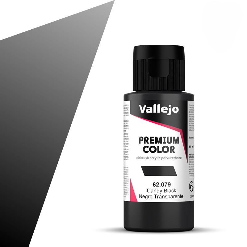 Vallejo Premium Color Candy Black 62079 60ml
