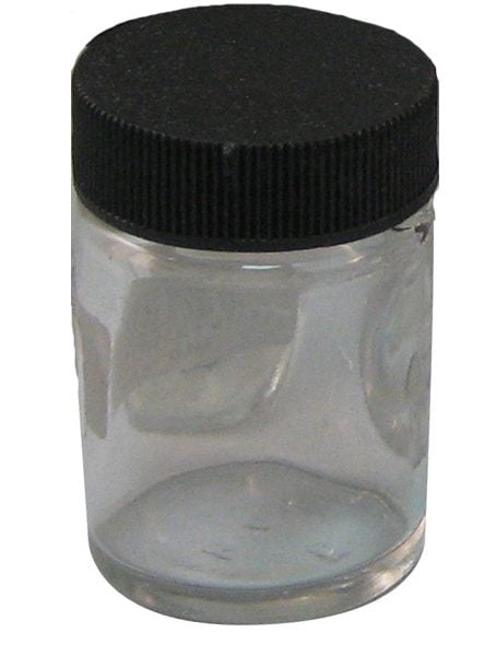Badger AirBrush Glass Jar and Cover 50-0052B 50-0052