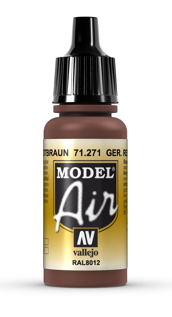 Vallejo Model Air Color Couleur Rouge Allemand Marron 71271