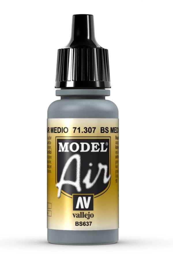 Vallejo Modèle Air Color Couleur BS Medium Sea Grey Grey 71307