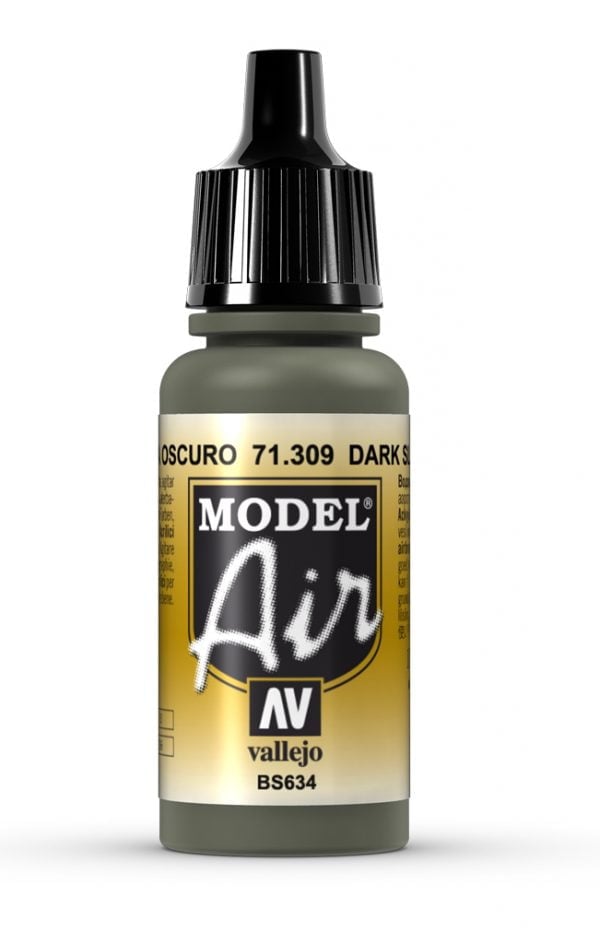 Vallejo Model Air Color Colour Dark Slate Gray Grey 71309