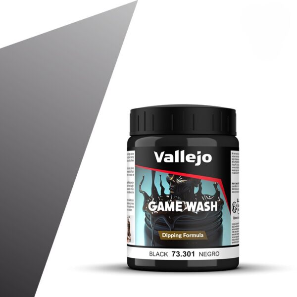 Vallejo Black Wash 73301 Formule de trempage 200 ml