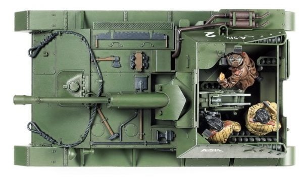 Top View Tamiya Russian Self-Propelled Gun SU-76M 35 Scale 35348