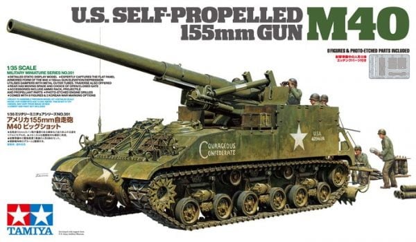 Box Tamiya US Self-Propelled 155mm Gun M40 35351