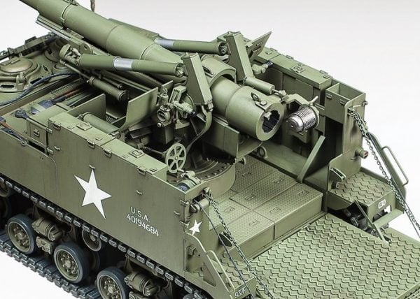 Rear Tamiya US Self-Propelled 155mm Gun M40 35351