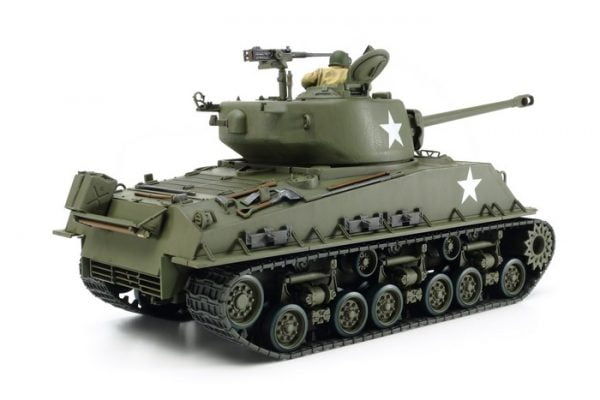 Rear View Tamiya US Medium Tank M4A3E8 Sherman Easy Eight European Theater