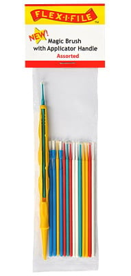 Magic Brushes Assorted with Applicator Handle by Alpha Abrasives ALB MB05