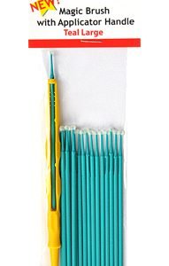 Magic Brushes Teal Large with Applicator Handle by Alpha Abrasives ALB M930004