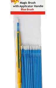 Magic Brushes Pinceau bleu avec manche applicateur par Alpha Abrasives ALB M933001