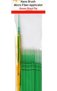 Nano Brushes Green Short Tip with Micro Fiber Applicator by Alpha Abrasives ALB