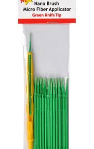 Nano Brushes Green Knife Tip with Micro Fiber Applicator by Alpha Abrasives ALB