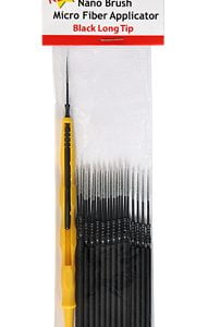 Nano Brushes Black Long Tip with Micro Fiber Applicator by Alpha Abrasives ALB N