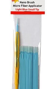 Nano Brushes Light Blue Small Tip with Micro Fiber Applicator by Alpha Abrasives