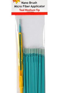 Nano Brushes Teal Medium Tip with Micro Fiber Applicator by Alpha Abrasives ALB