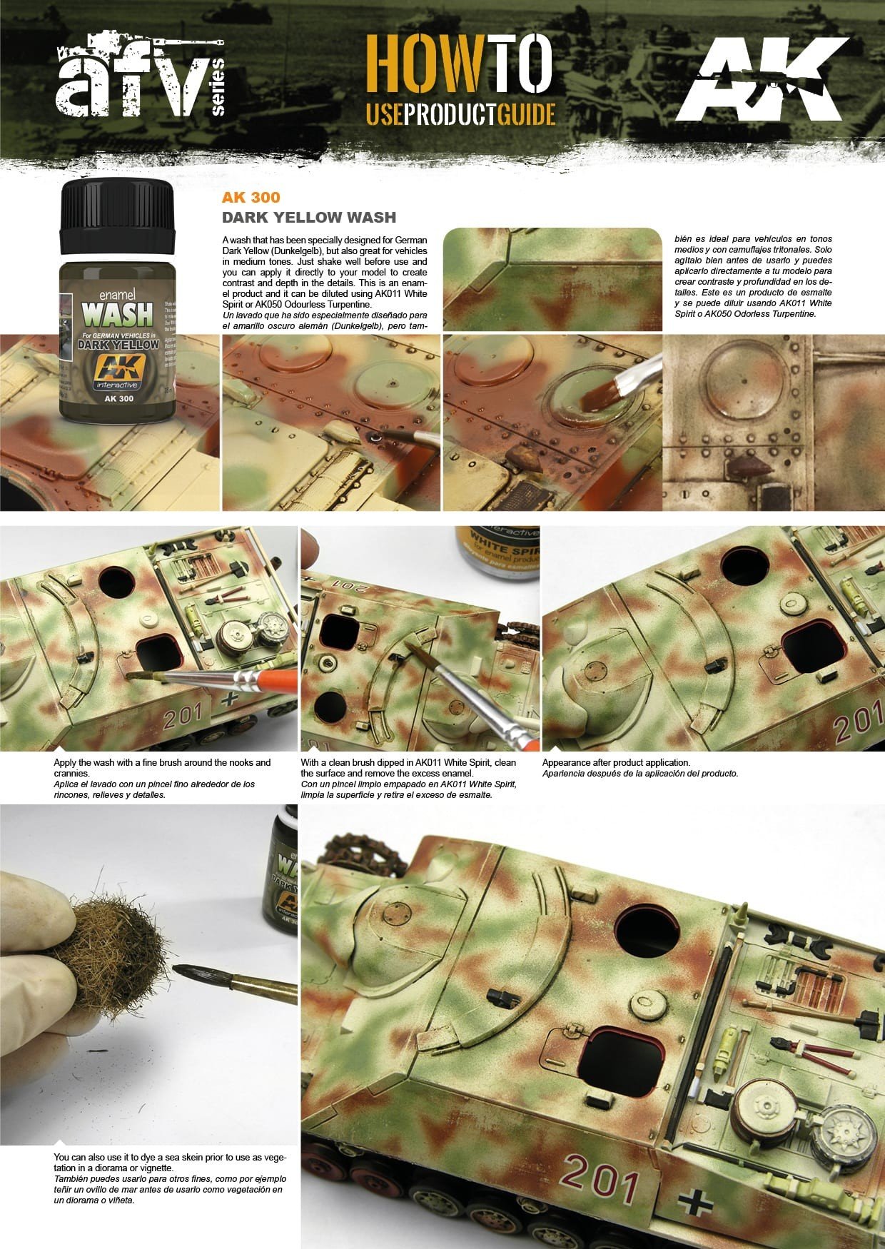 AK Interactive Dark Yellow Wash AKI 300 General Info