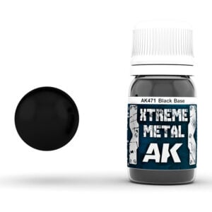 Xtreme Metal Paint Base Noire AK Interactive AKI 471