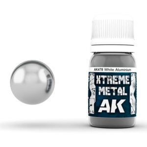 Xtreme Métal Blanc Aluminium Peinture AK Interactive AKI 478