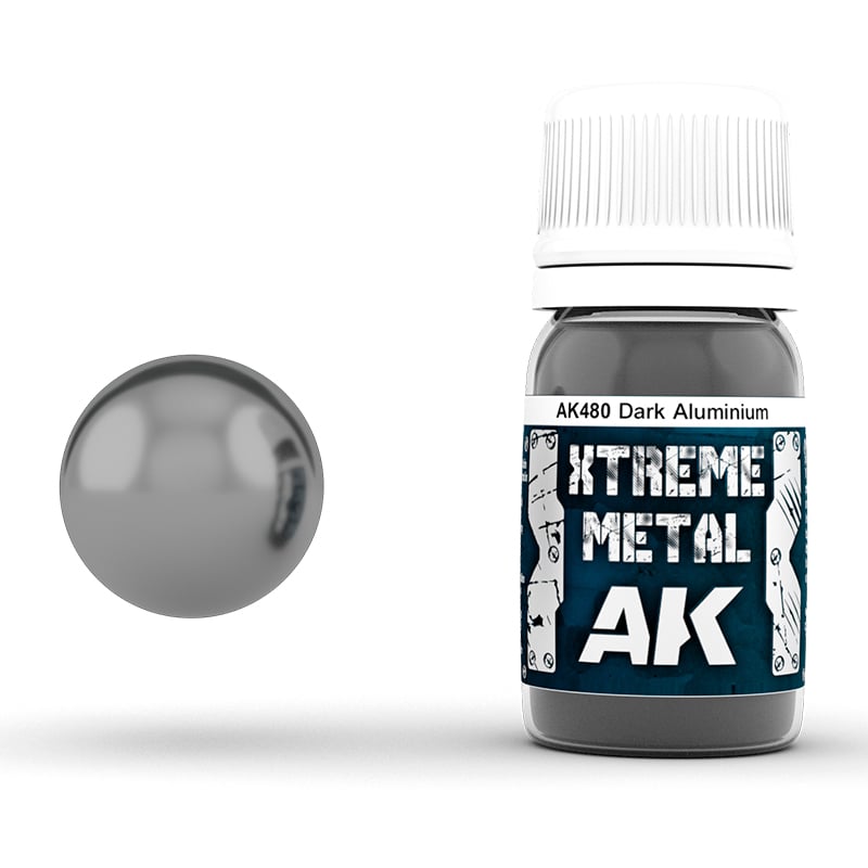 Xtreme Metal Dark Aluminium Paint AK Interactive AKI 480
