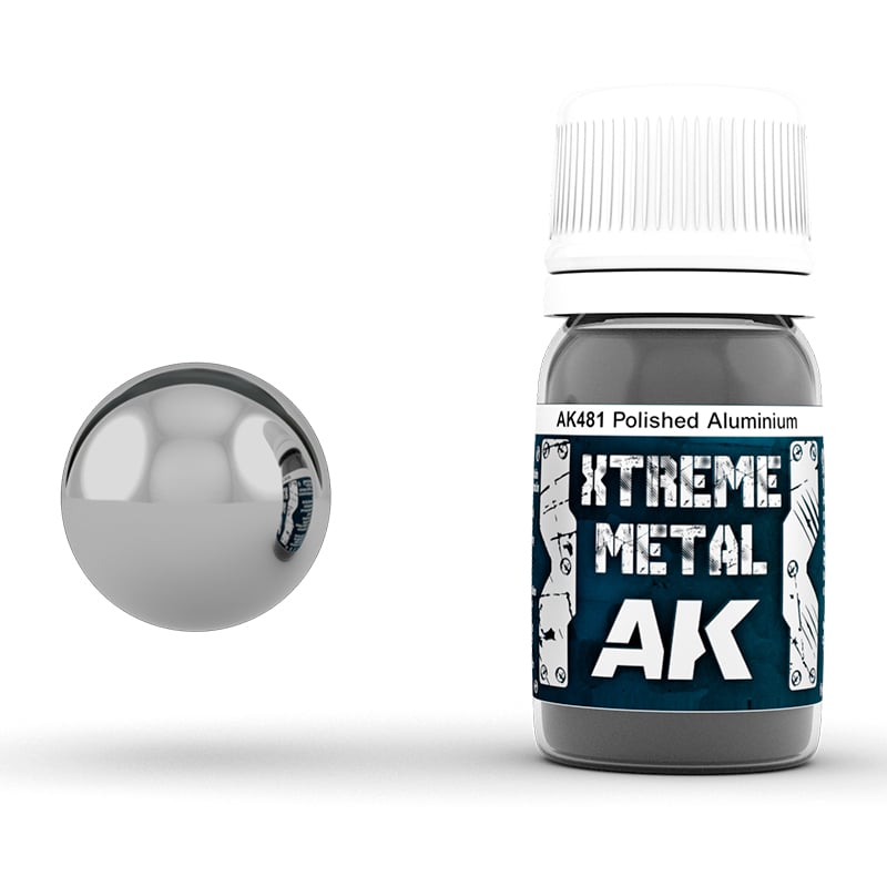 Xtreme Metal Polished Aluminium Paint AK Interactive AKI 481
