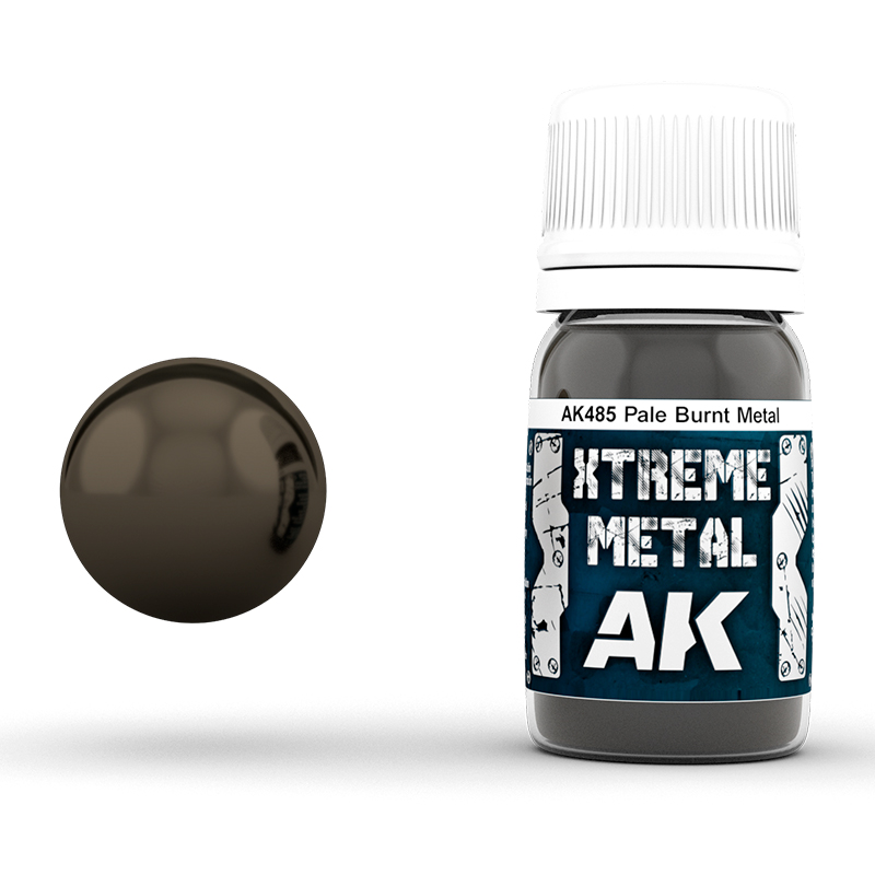 Xtreme Metal Pale Burnt Metal Paint AK Interactive AKI 485