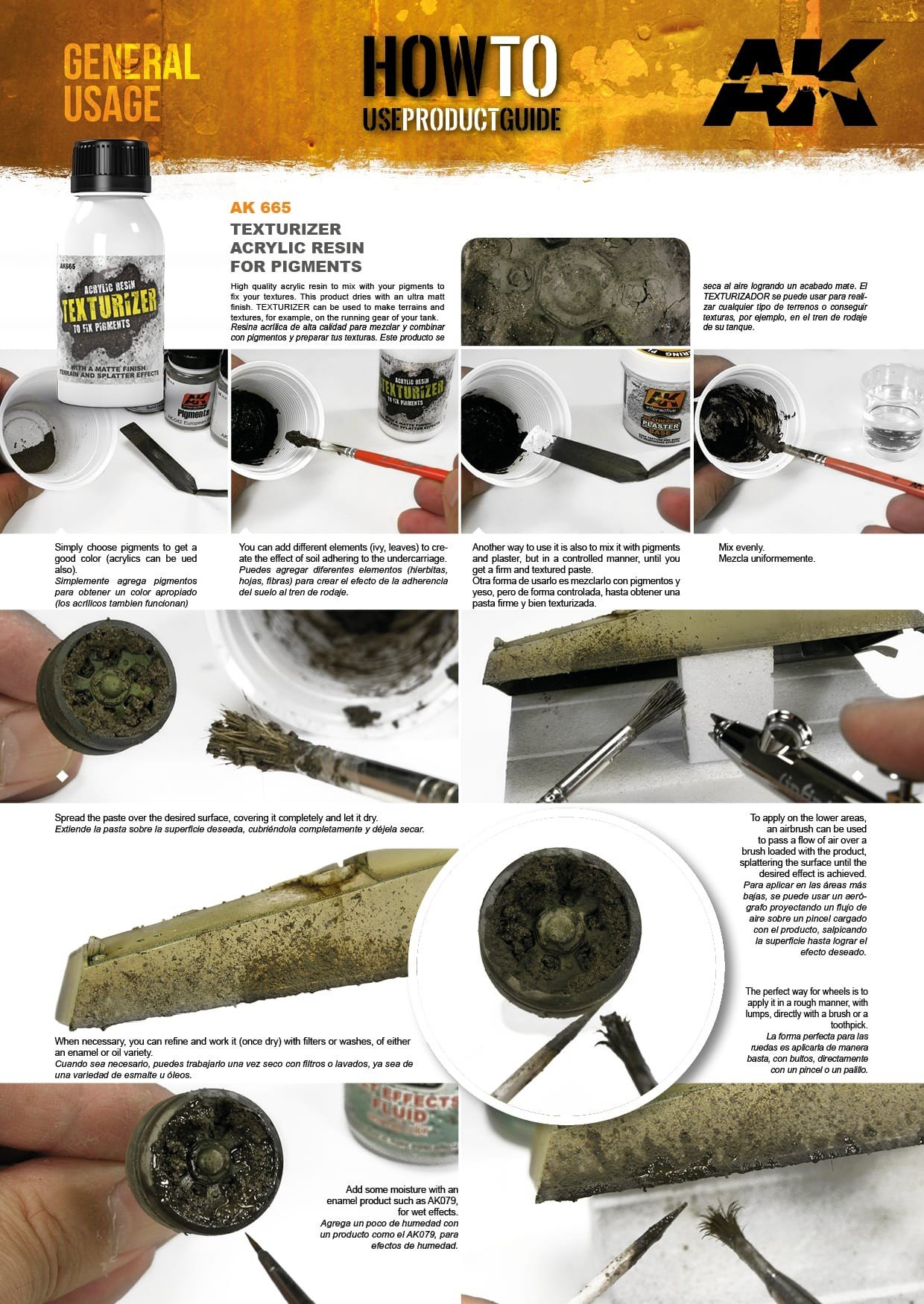 AK Interactive Acrylic Resin Texturizer AKI 665 General Usage 1