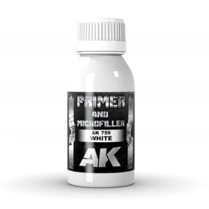 White Primer and Microfiller by AK Interactive AKI 759
