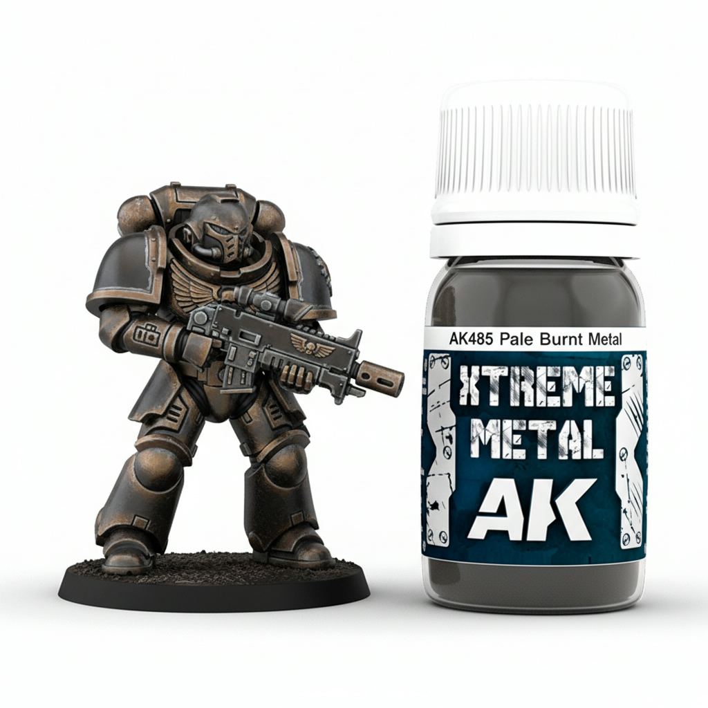 Xtreme Metal Pale Burnt Metal Paint AK Interactive AKI 485