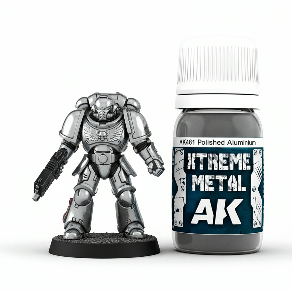 Xtreme Metal Polished Aluminium Paint AK Interactive AKI 481