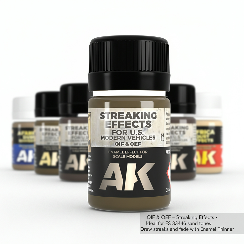 AK Interactive OIF and OEF US Vehicles Streaking Effects AKI 123