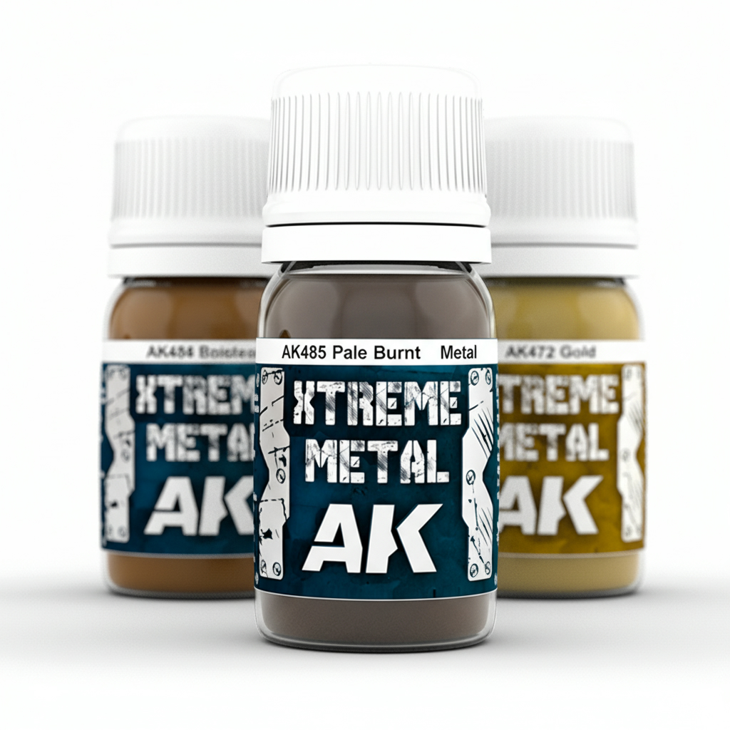 Xtreme Metal Pale Burnt Metal Paint AK Interactive AKI 485