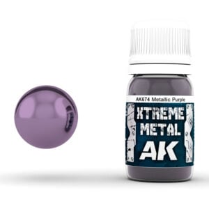 Xtreme Metal Metallic Purple Paint AK Interactive AKI 674 Swatch